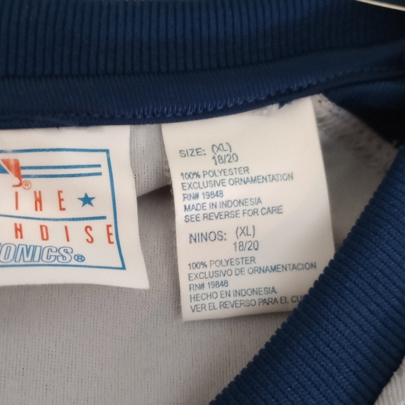 Vintage Sportonics Cleveland Indians MLB Genuine Merchandise Jersey XL Youth - Picture 7 of 8